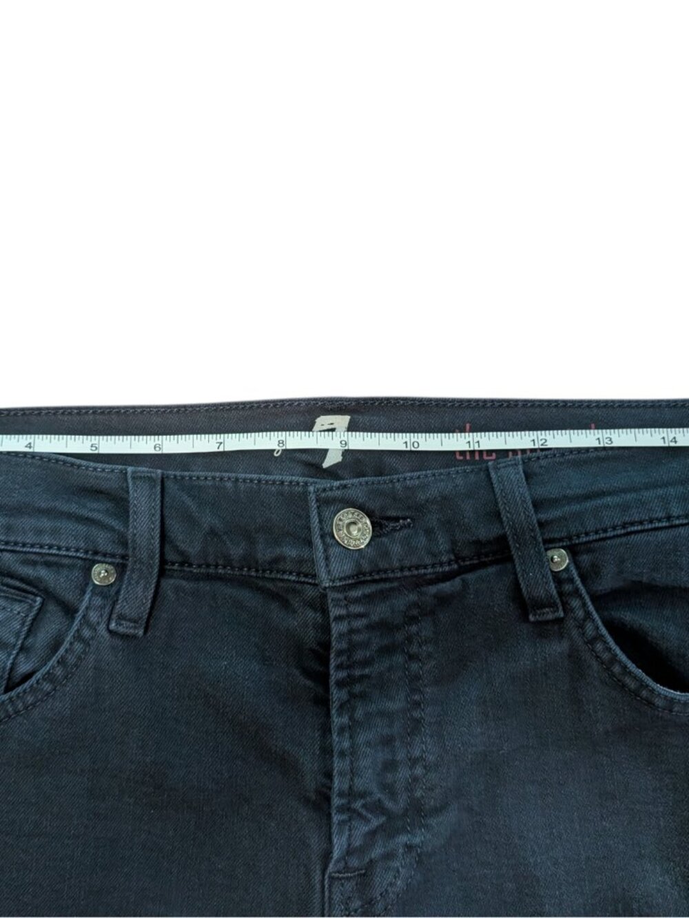 7 For All Mankind Dark Wash Straight Leg Jeans Size 34x32 - Picture 8 of 10